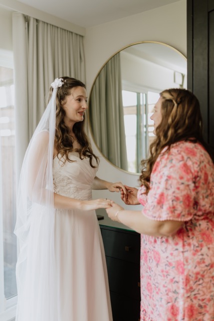 Candid wedding moment captured for Liv and David